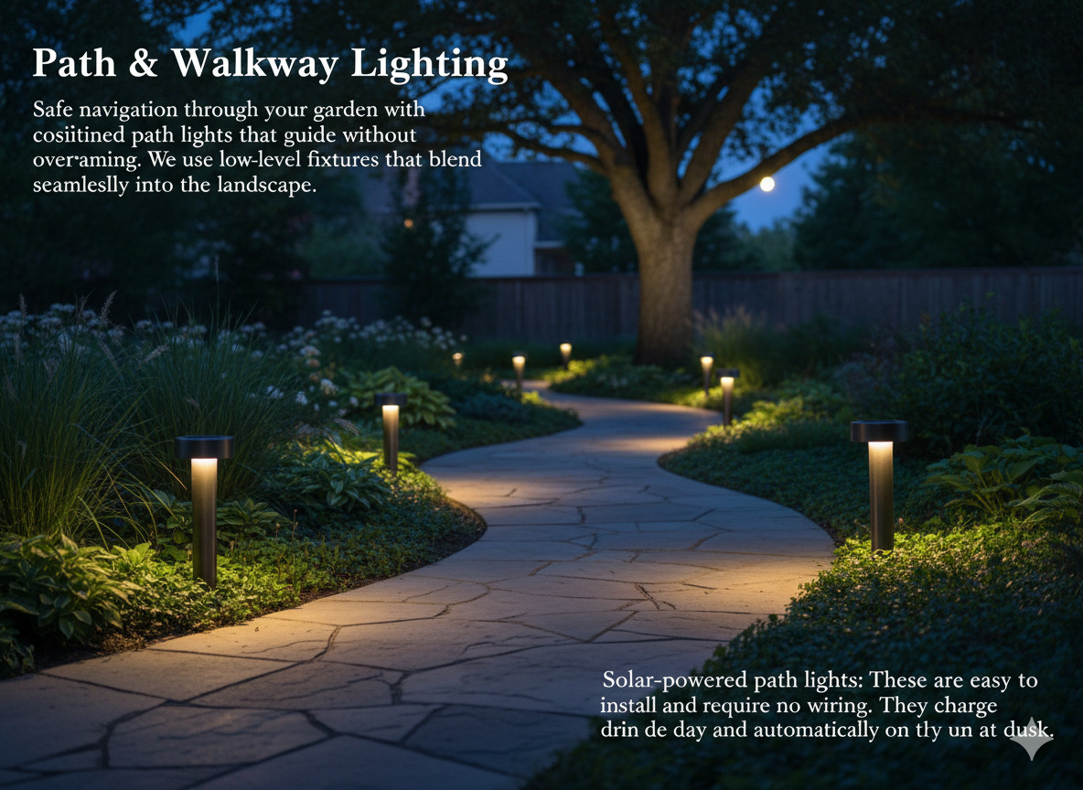 Path lighting installation