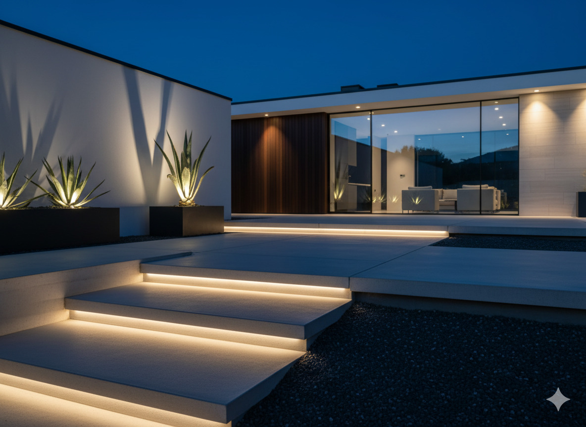 Modern landscape lighting